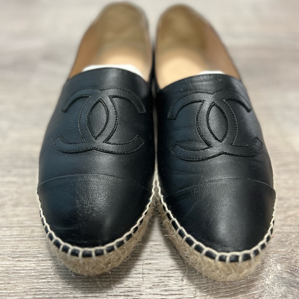 Chanel Black Espadrilles